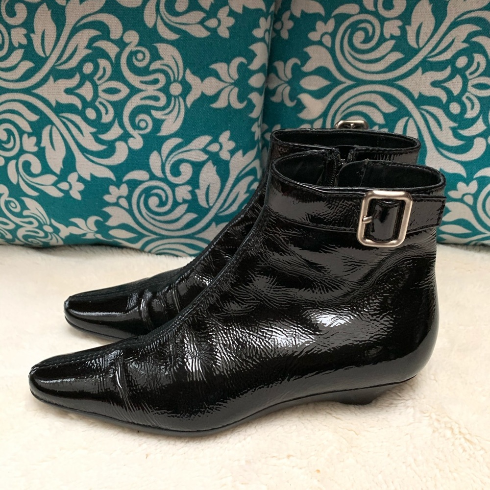 Prada Black Patent Leather Booties - Picture 7 of 9